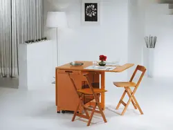 Photo of a folding table for the kitchen