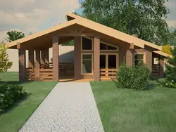 Kitchen with terrace under one roof photo