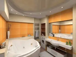 Photos of bathrooms combined with a corner bath