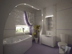 Photos of bathrooms combined with a corner bath