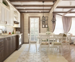 Laminated timber kitchen photo