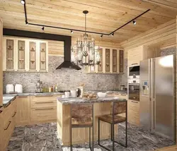 Laminated timber kitchen photo