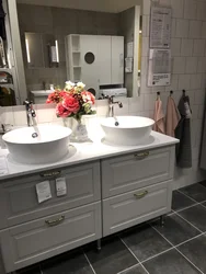 Bathroom cabinet in the interior