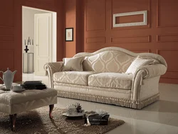 Beautiful classic sofas in the living room photo