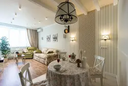 Living room in Provence style photo interior with your own