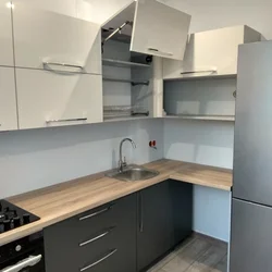 Mətbəx bej üst boz alt şəkil