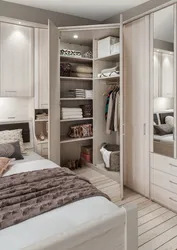 Small wardrobe in the bedroom photo