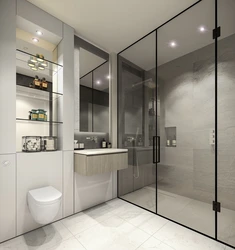 Bathtub with compartment doors photo