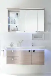 Photo Of Hanging Cabinets In The Bathroom