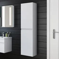 Photo of hanging cabinets in the bathroom