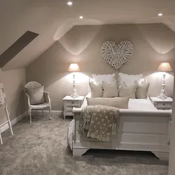 Wallpaper interior bedroom attic