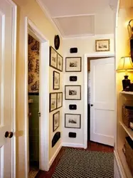 Wall design in the hallway opposite the front door