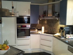 Irregularly shaped kitchen photo