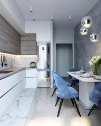 Modern kitchen design 15 m2