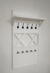 Design of hangers in the hallway wall photos