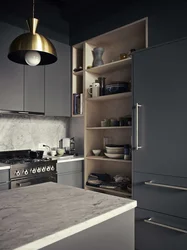 Gray kitchen loft photo