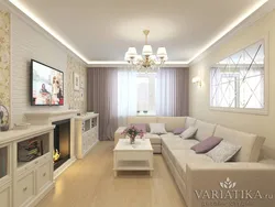 Интерьер Гостиной С Камином В Квартире 20 Кв М
