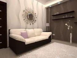 Modern bedroom design photo with sofa