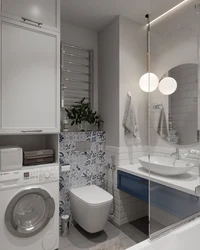 Fashionable Interior Of A Small Bathroom