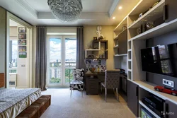 Bedroom design with a balcony for a boy