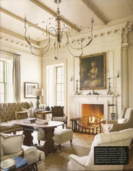 Classic living room in Italian style photo