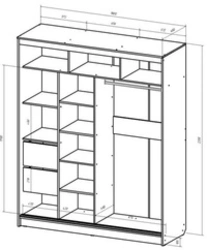 Photo of bedroom closet diagram