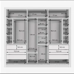 Photo of bedroom closet diagram