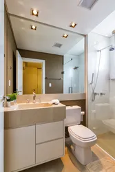 Color scheme of a small bathroom photo