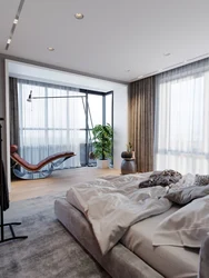 Bedroom design with panoramic view
