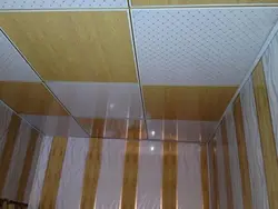 Потолки из пластика на кухне фото своими