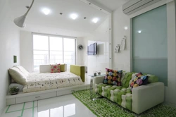 Bedrooms with bed and sofa design