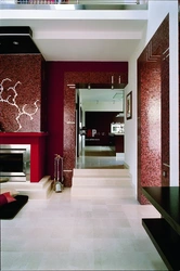 Hallway interior with mosaic photo