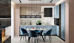 3 colors in the kitchen interior