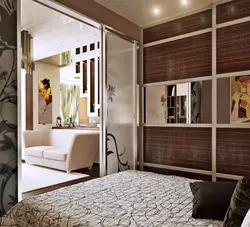 Bedroom design with partition photo