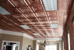 Потолок в квартире плитка фото