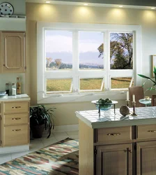 Photo of the window shape in the kitchen