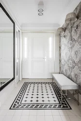 Tiles for the hallway floor design marble