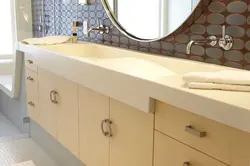 Тарҳи ванна бо танӯраи countertop