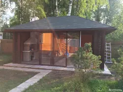 Летняя кухня проекты фото закрытая