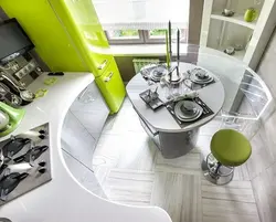 Interior of a small kitchen 5 sq m