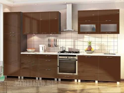 Chocolate-colored kitchens photo