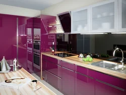 Kitchen In Purple Tone Photo
