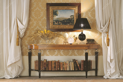 Console table in the living room interior