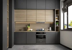 Kitchen interior with matte facades