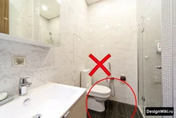 Дизайн ванной с плиткой с затиркой