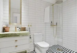 Grout plitələr ilə vanna otağı dizaynı