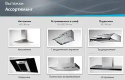 Якія бываюць выцяжкі для кухні фота