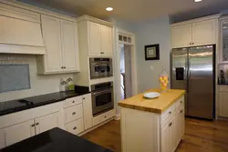 Built-In Microwave Oven Photo In The Kitchen Interior