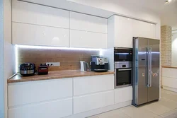 Separate refrigerator in the kitchen photo