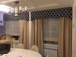 Mətbəx dizaynı üçün ikiqat pərdələr